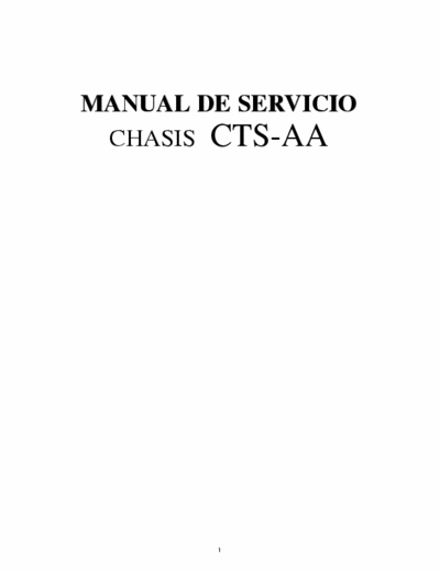 Roadstar CTS-AA CTS-AA chassis + service mode